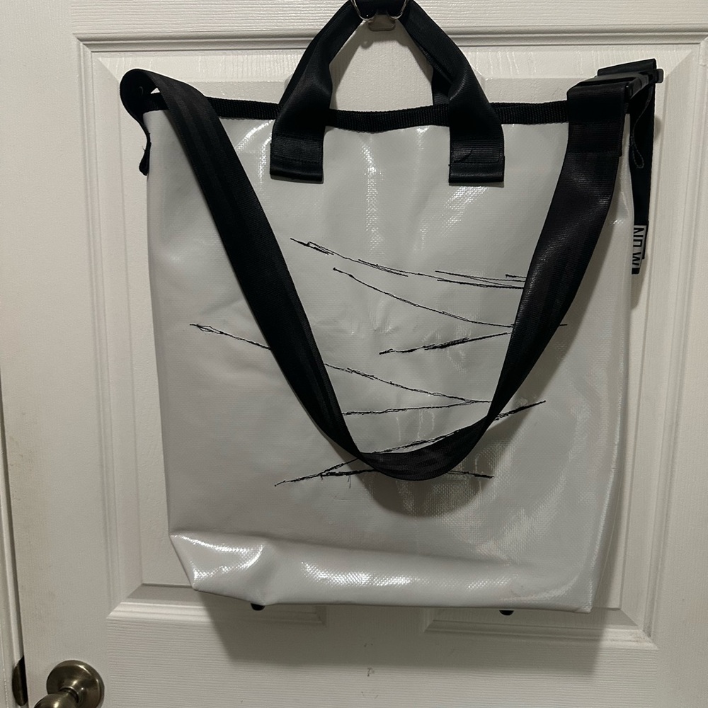 Stylish N.OW Tote Bag from Recycled Tarp Bought in Berlin, Germany